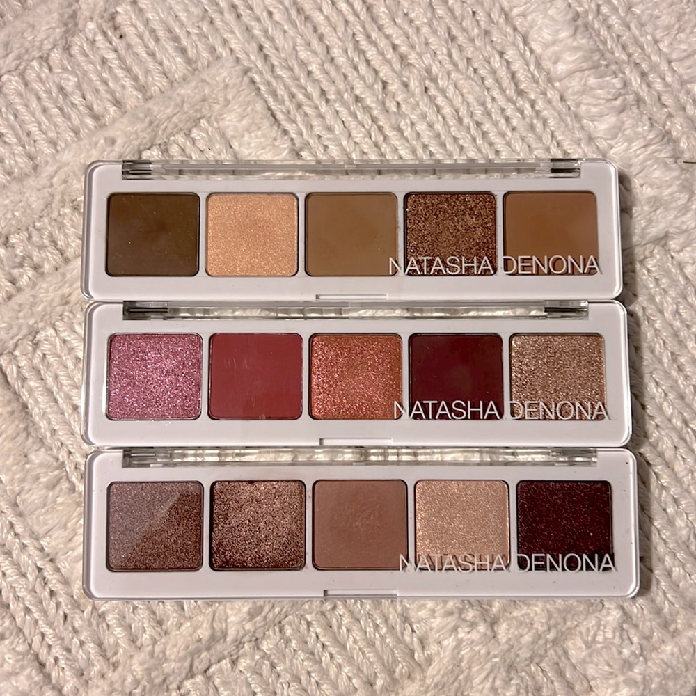 3 bundled Natasha Denona 5 eyeshadow Pallettes